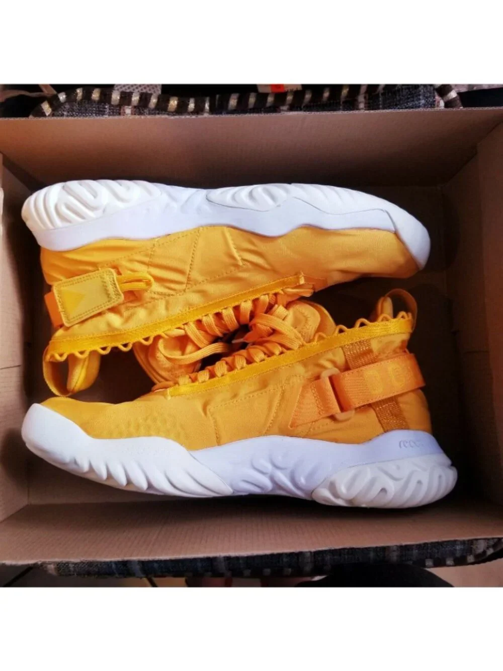 ⭐Jordan Proto-React Yellow 10.5 Men Shoes Space Aesthetic Lightweight BV1654-701
